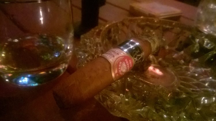 H. Upmann No. 2 Reserva Cosecha 2010 smoked just above the band