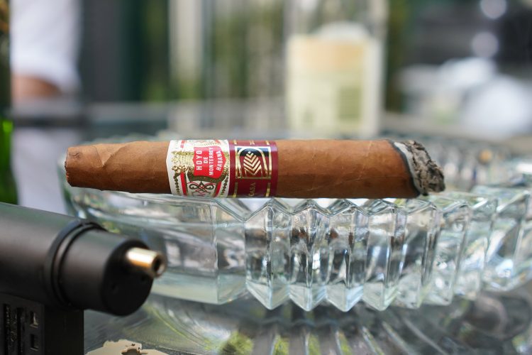 Hoyo de Monterrey Elegantes La Casa del Habano Exclusivo 2016, with two thirds remaining