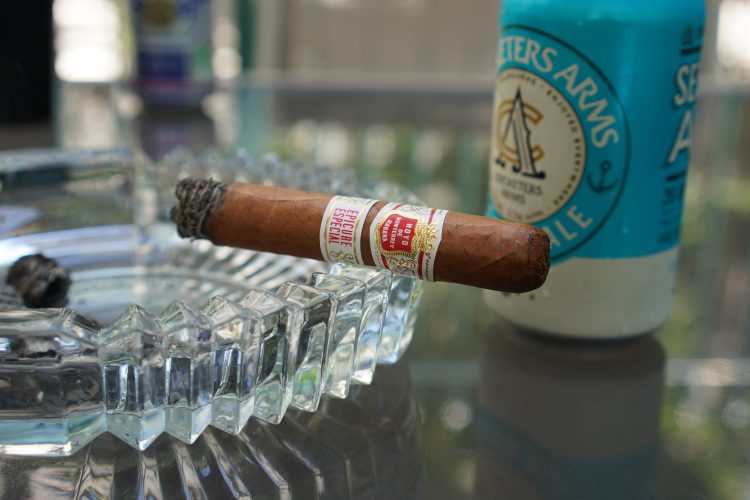Hoyo de Monterrey Epicure Especial two thirds remain.