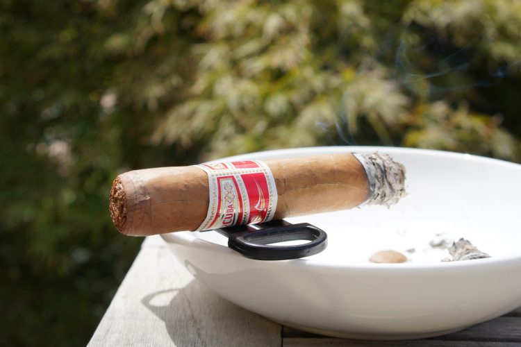 Hoyo de Monterrey Le Hoyo de San Juan somewhat burnt