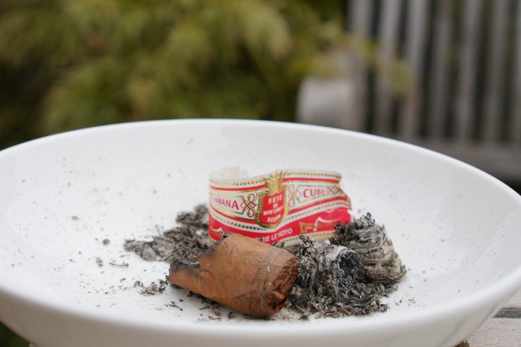 Hoyo de Monterrey Le Hoyo de San Juan in ashes