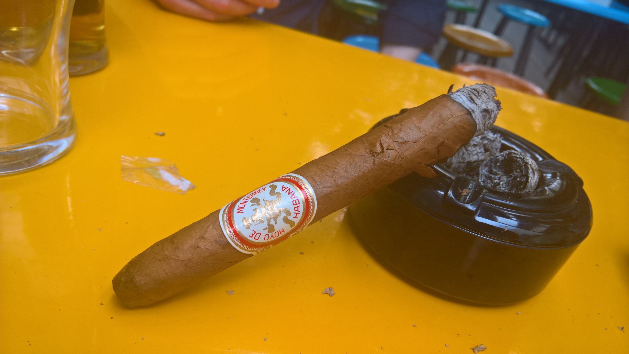 Hoyo de Monterrey Monterrey, two thirds remaining.