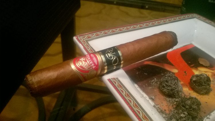 Partagás Lusitanias Gran Reserva Cosecha 2007 with one quarter smoked.